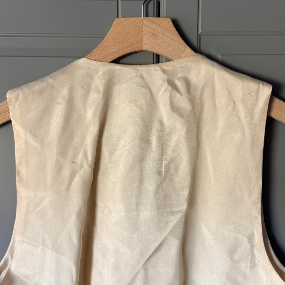 Paul Harris Design Vintage Women's Teddy Bear Sports Tapestry Vest, Cream, M - Picture 8 of 11